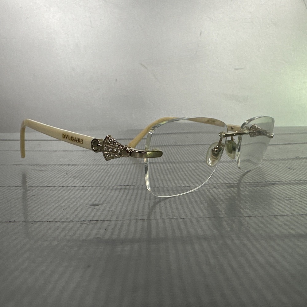 Authentic BVLGARI Eyeglasses 2169-B 361 52*17*140mm STRASS CRYSTALS ITALY